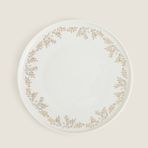Fiona Christmas Pasta Tabağı Beyaz-Gold