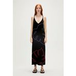 Fiona Dress Siyah Kadın Elbise T-Shirt