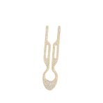 Fiona Franchimon Nº1 HAIRPIN Çelik Swarovski Taşlı Saç Tokası Yellow Gold Finish