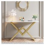 Fiona Gold Metal Beyaz Dresuar