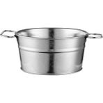 Fiona Kore Kızarmış Tavuk Tavası Kızartılmış Aperatif Tavası Patates Kızartması ile Saplı Barbekü Süt Metal Tepsi (Yurt Dışından) - Gümüş
