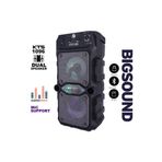 FİOPLUS Bluetooth Hoparlör Parti Hoparlörü Işıklı Ses Bombası Radyo Usb Sd Girişli I069 Çift Hoparlör 3x2