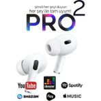 Fioplus Bluetooth Kulaklık Air Pro 2 Anc-Enc Özellikli Ios Android Uyumlu Kablosuz - Beyaz