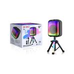 FİOPLUS Fioplus Ndr-102B Full Işıklı Sahne Ayaklı 12 Inç 40 Watt Taşınabilir Kablosuz Mikrofonlu Hoparlör Ses Sistemi