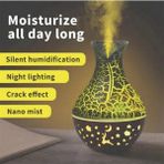 Fioplus FP-HDR09 Vazo Görünümlü Ahşap Humidifier Hava Nemlendirici Aromaterapi 7 Farkli LED Light - Renkli