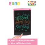 FİOPLUS gsV4tY58xD Lcd Ekranlı Kalemli Dijital Çizim Tableti Yazı Tahtası Boyama Resim Için Akıllı Çocuk Tablet 8,5 Inç