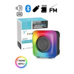 FİOPLUS Gts-1373 Rgb Işıklı Ses Bombası Hafıza Kartı Usb Radio Mini Bluetooth Hoparlör