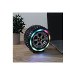 FİOPLUS Jant Tasarımlı RGB LED Bluetooth Hoparlör – Güçlü Ses, Kablosuz, Taşınabilir, Şık ve Spor Tasarım