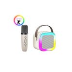 FİOPLUS Karaoke Hoparlör 5W Tf Kart/usb/tws Özellikli 2Inch Bass Mikrofonlu Rgb Işıklı Bluetooth Speaker
