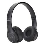 Fioplus P47 Katlanabilir Bluetooth Kulaklık Siyah Gürültü Önleyici Mikrofon ile Kulakiçi Kullanım