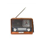 FİOPLUS SAATLİ EL FENERLİ NOSTALJİK RADYO