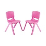 Fiore 2'li Set Büyük Şirin Çocuk Sandalyesi Pembe