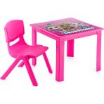 Fiore LoL Çocuk Masa Sandalye Takımı Pembe H40 1-3 Yaş İçin