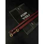 Fiori Uzun Tokalı Ince Kadın Kemeri, Ceket Kemeri, Gömlek Kemeri, Elbise Kemeri - Tek Ebat - Bordo - Gold