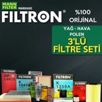 Fiorino-Doblo-Linea 1.3 Multijet E5 Filtron Filtre Bakım Seti 3Lü 553225146