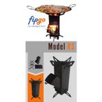 Fipgo Model RS (Roket Soba), Kampçı Sobası, Odun Ateşinde Çay, Taşınabilir-Portatif Soba, Sac Tava