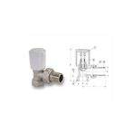 Fırat 1/2" Köşe Radyatör Vanası - Tip 1