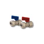 FIRAT 1/2" Pex Bağlantılı Iç Dişli Kırmızı Mini Küresel Vana - 1 Adet