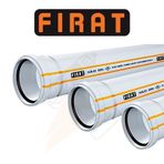 Fırat 75 mm x 2000 mm 3.2 mm Pvc Pimaş Dublex Atık Su Borusu