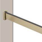 Fırçalanmış Altın Metal Giysi ÇubuğuSağlam Gardırop Askı Çubuğu, Dolap Nizer için Giyinme Odalarında ve Gardıroplarda Giysi Saklama için İdeal (150 cm)