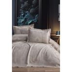 Firdevs 3 Parça Çift Kişilik Pike Takımı 240X260 Cappucino - Cappuccino