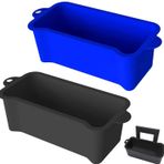 Firdnyohs Blackstone Izgara Gres Yakalayıcı Gömlekleri için 2'li Paket Silikon Izgara Gres Bardak Astarları 20,32 cm X 8,92 cm X 7,1 cm Yeniden Kullanılabilir Izgara Gres Yakalayıcı Damlama Tavaları Blackstone