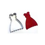 Fırfırlı Elbise Kurabiye Kalıbı 9 Cm X 6,5 Cm
