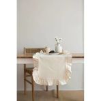 Fırfırlı Keten Mutfak Runner - 40 X 110 Cm (Bej)