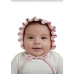 Fırfırlı Müslin Bebek Şapkası Pembe, Pembe, cm