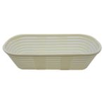 Fırıncı Market Bambu Tipi Hamur Mayalama Sepeti 25X14X9 cm - Krem