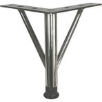Firkete Ayak Metal 25 Cm Krom Mobilya Koltuk Ayağı