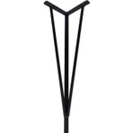 Firkete Metal Mil Masa Sehpa Ayağı Siyah 45 Cm - Masa Ayakları - 45 cm