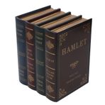 Firlar Kitap Biblo, Fonksiyon Yoğunluk Kurulu Dekoratif Kitap Dekorasyonu Vintage Tasarım Dokulu Kaplamalı Altın Gölge Depolama Ev, Mutfak, Kiler ve Tezgah Depolama için(Large)