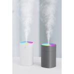 Fırsat 7 H2''oo Humidifier 400 ml Ultrasonik Hava - Oda- Araç Nemlendirici Buhar Makinesi Aroma Difüzörü - Beyaz