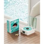 Fırsat 7 Nostalji Plak Çalar Bluetooth Subwoofer 3D Ses Dalgası Retro Müzik Plak Çalar Aura Bulutlusu Ledli - Mavi - Beyaz