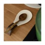 Fırsat Mağazam Ahşap ve Silikon Kaşık Tutucu | Doğal Akasya + Dayanıklı Silikon, Mutfak Organizer | Kaşıklık – 22 × 10 × 3,9 cm Estetik ve Dekoratif - 0,10 kg