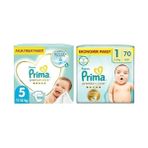 Fırsat Mağazam Bebek Bezi Premium Care 5 Beden 108 Adet Junior Aylık Fırsat Paketi & Bebek Bezi Premium Care 1 Beden 70 Adet Yenidoğan Paket - 0 - 1 Ay