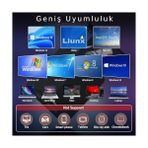 Fırsat Mağazam Harici CD DVD Rom Yazıcı Okuyucu USB 3.0 Hub Çoğaltıcı Tf Sd Kart Okuyucu 7in1 - Ahşap