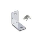Fırsat Mağazam L Tipi Metal Köşebent, Mobilya ve Dolap Için Deprem Sabitleyici Bağlantı Aparatı, 25X25X15 Mm, 10 Adet, Gümüş Renk - 001-Beyaz - Option-1