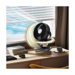 Fırsat Mağazam Mini Vantilatör - Masaüstü USB Fan - Klipsli Sabitleme - 360° Ayarlanabilir - Ultra Güçlü Hava Akımı ile Süper Serinlik Hissi - Portatif, Taşınabilir, Minimalist Tasarım (Siyah) - 001-Siyah