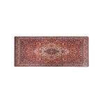 Fırsat Mağazam Mouse Pad, 30X70 Cm, Mavi Halı Desen Baskılı, Kaymaz Taban, Bilek Destekli, Dikişsiz Kenar, Ergonomik, Ofis ve Oyuncular Için (Halı Kilim Deseni) - Option-1 - 0002 - Beyaz
