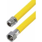 Fırsat Mağazam Paslanmaz Çelik Doğalgaz Bağlantı Hortumu, Kombi ve Şofben Uyumlu, Tse 13890 Belgeli, 60 Cm, 3/4 Inç - Option-1
