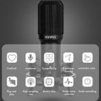 Fırsat Mağazam USB Condenser Masaüstü Mikrofon Seti – Kardioid Yönlü, 16BIT/48KHZ Profesyonel Kayıt, LED Kontrollü, Mount ve Stand Dahil – Streaming, Podcast, Oyun ve Vokal Için | Q10-Q10B - 1 GB - Acı Kahverengi - Option-1