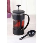 Fırsat Sende Ölçü Kaşıklı French Press Filtre Kahve ve Bitki Çayı Demliği 350 ml - Siyah