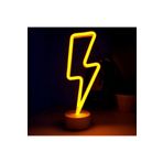 Fırsat7 Neon Işıklı Şimşek Lamba USB+Pil Oyuncu Odası Beşik-Çocuk Odası Ev-Ofis Neon Şimşek Led Gece Lambası