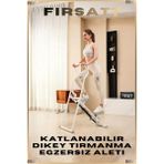 Fırsat7 Yeni Model Katlanabilir Dikey Tırmanma Egzersiz Aleti - Merdiven Tırmanma Kondisyon Aleti - Siyah - Beyaz