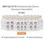 Fırsatkolik B&m Oje Sil 70 ml Asetonlu Oje Çıkarıcı Güçlü Formül 24 Adet