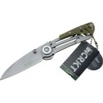 Fırsatkolik Crkt Cr 0087 Km Kamp Çakı 18 cm - Metal Saplı, Otomatik, Kılıflı - 00 Siyah - Beyaz
