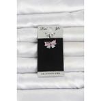 Fırsatkolik Mey Ithalat® 316L Cerrahi Çelik Pembe Fiyonk Model Göbek Piercing - 00Pembe