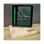 Fırsatkolik Mey Ithalat® Hediyelik Defter Kalem Kutulu Set - 00 Siyah - Beyaz